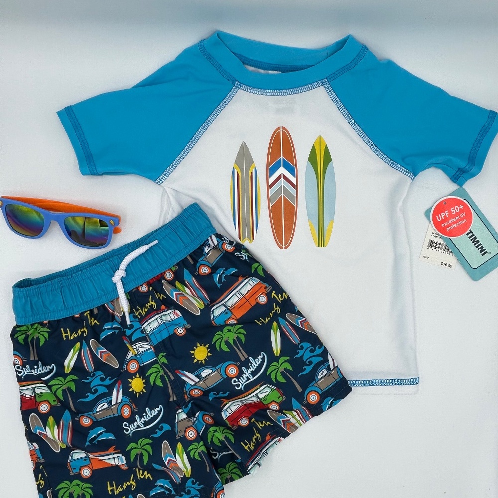 NEW Boys UPF +50 SWIM SET - Hang Ten!